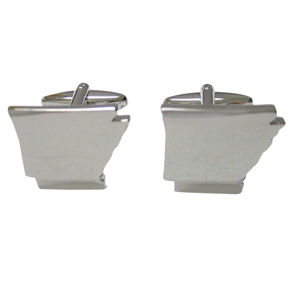 Arkansas State Map Shape Cufflinks - image 1